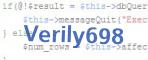 verification code